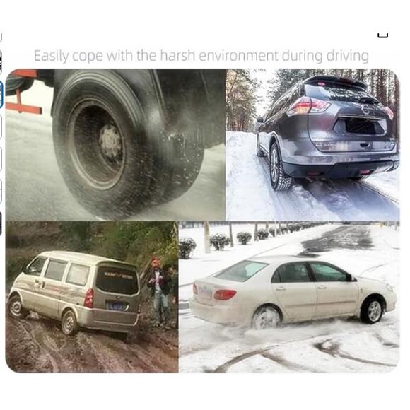20 PCS of Snow Chains Easy Installation with Reusable anti slip ties - Picture 3 of 8
